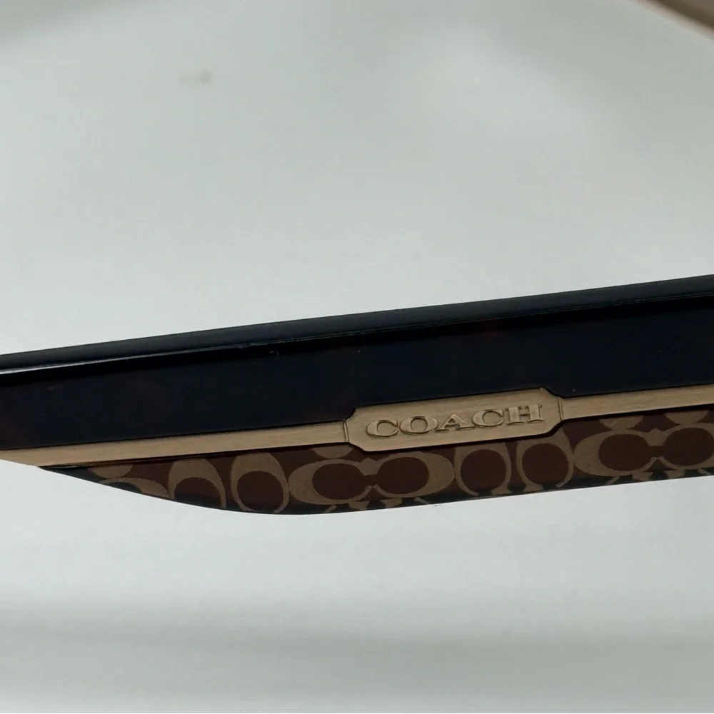 Coach Women's Brown and Gold Sunglasses - Picture 10 of 11